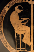 The Pythia of Delphi on Her Tripod